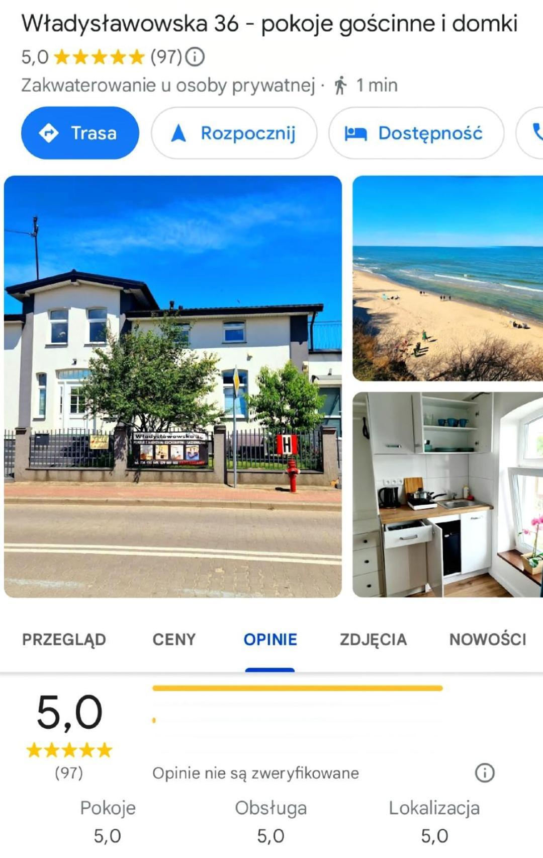 Wladyslawowska 36 - Domki I Pokoje Goscinne Władysławowo Cameră foto
